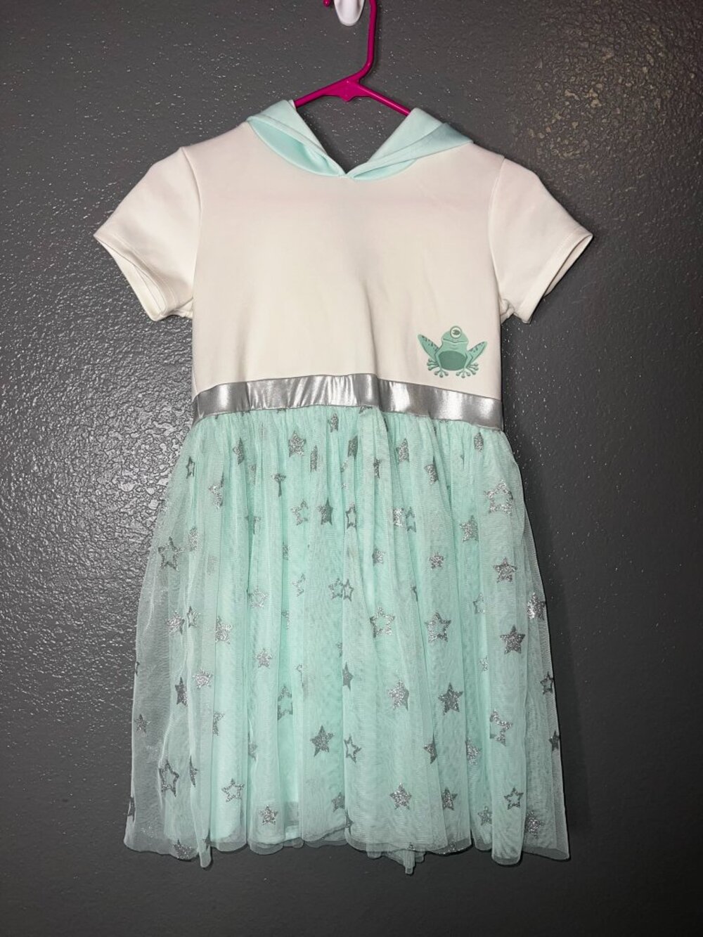 Star Wars The Child Grogu Tulle Dress Hooded Size 10/12 Costume